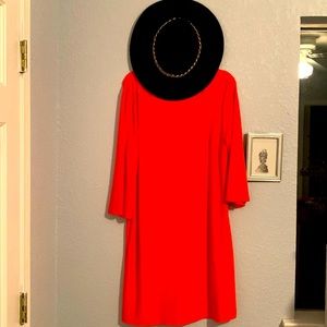 Orange Slinky Dress!